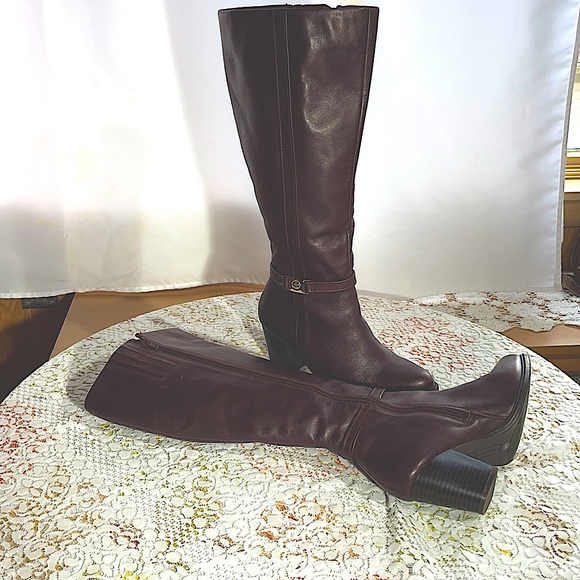 Giani Bernini Shoes - Giani Bernini Raiven 2 Wide Calf Wine Tall Boot